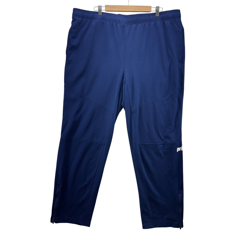 Prince Mens XXL Navy Jogger Pants Zip Ankle Athletic Training Track New